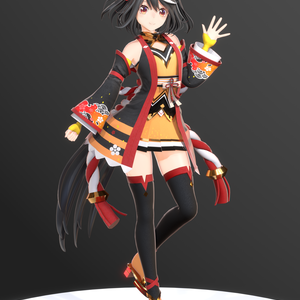 【Blenderシーンデータ】ウマ娘・キタサンブラック