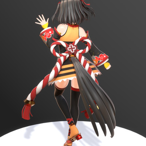 【Blenderシーンデータ】ウマ娘・キタサンブラック 缩略图 2