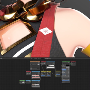 【Blenderシーンデータ】ウマ娘・キタサンブラック 缩略图 3