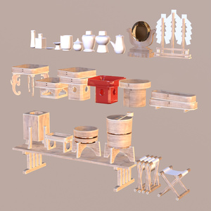 3D model] A compilation of ritual implements vol.1