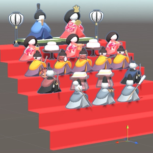 【3Dモデル】雛人形 缩略图 3