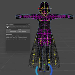 VRM SpringBoneをKawaiiPhysicsに変換するツール