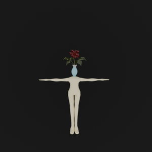 赤薔薇の人型｜Cluster・VRchat対応VRM