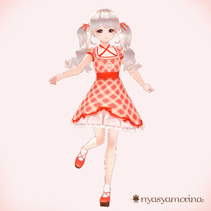 春いちごワンピース