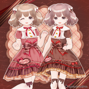 チョコレートドレス(VRoid用衣装)