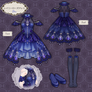 ゴスロリ衣装セット 無料版有・VRoidテクスチャ】 ゴスロリ衣装セット - CSGraphicArt