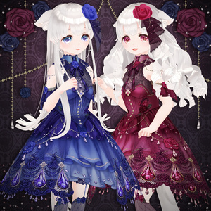 レイニーローズドレス(VRoid用衣装)