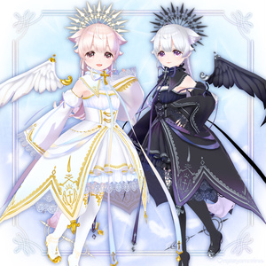 ファンタジーエンジェルドレス(VRoid用衣装)