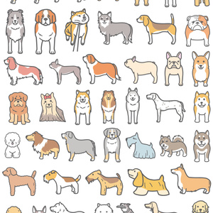 【犬イラスト素材】データ販売