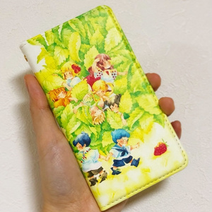 【iPhoneケース】手帳型(6/6S/7/8/X/XS)あちこちそっち柄