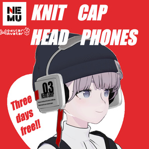 Knit cap Head phones