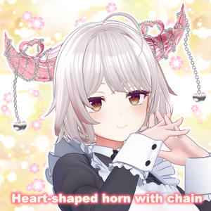 Heart-shaped horn with chain