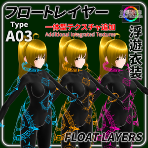 衣装テクスチャ・浮遊型A03【カラー調整可能】／Cyber Textures・Type-A03【Color Adjustable】