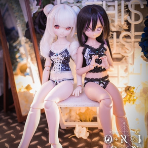 1/3(1/4)スケール ドール用 クローゼット タイプ① ブラック