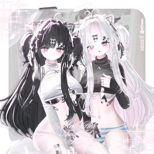 【8 avatars】HaloHex Twin Tail Hair