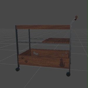 キッチン周りにある棚 収納 ラック 家具 VRChat想定