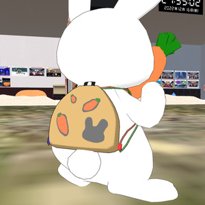 ただのうさちゃん VRChat想定 3Dモデル 缩略图 3