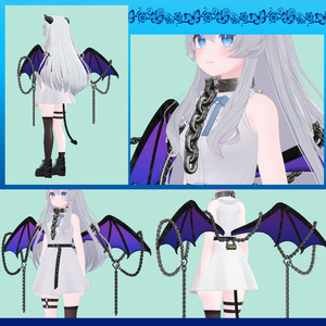 Succubus Lime 羽と尻尾と首枷と角 缩略图 2