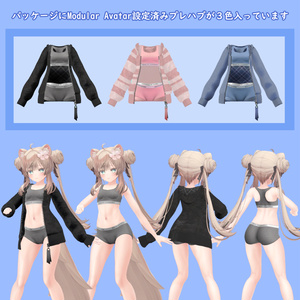 マヌカ パーカーと下着のセット VRChat想定 缩略图 2