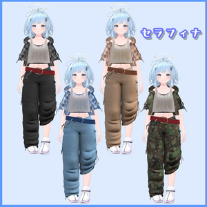 VRChat想定『ダボっとコーデ』７アバター対応 缩略图 4
