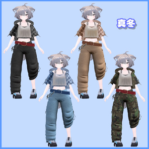 VRChat想定『ダボっとコーデ』７アバター対応 缩略图 5