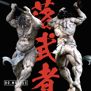 落武者　侍　3Dプリンタ用 STLデータ