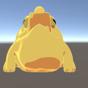 ゴールドヒキガエル(golden toad) 3D model