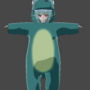 恐竜服 - 3D model