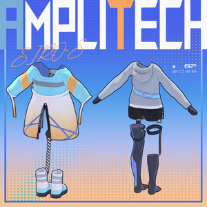 【13アバター対応】3D衣装モデル『AmpliTech』 缩略图 3
