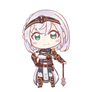 【非公式】　白銀ノエル　アクリルキーホルダー