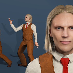 ストレンジャー・シングス ヴェクナ ヘンリー・クリール（ワン） - レトロスーツ UE5 アニメーション ローポリ 3Dモデル
