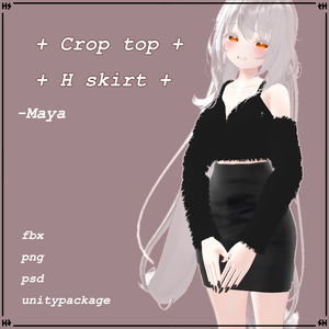 [ Crop top + H skirt ] - Maya