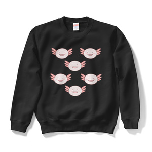 Loose-fitting axolotl sweatshirt