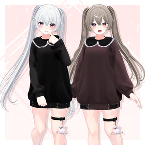 [VRC Hair] Long Twintail