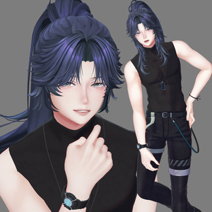 [VRC Hair] Maniac Ponytail