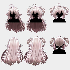 7アバター対応 _ Two SIde up [3Dヘアモデル] 缩略图 17