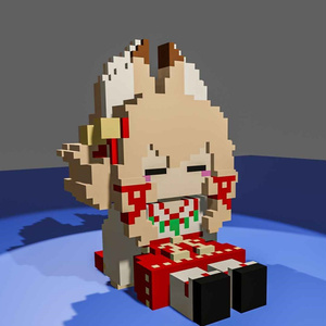 【無料】ボクセル右近ちゃん VoxelUkon
