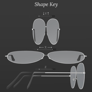 アビエーターサングラス , メガネ(Hunter Aviator Sunglasses) 缩略图 6