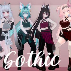 clothe gothic (maya, Rindo, Kokoa and Selestia )