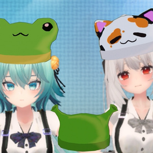 cap animals ( frog, cat, dog, sherk, bunny and bear) 缩略图 2
