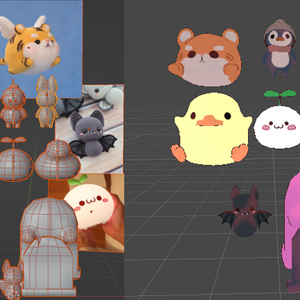 Plushies and lamps pack 8 (Vrchat worlds and avatars)