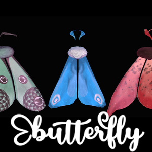 Asset moth and butterfly (Licence commercial)