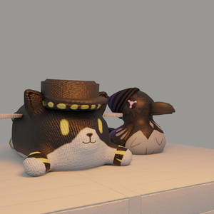 Plushies N and Uzi (Murder drones)