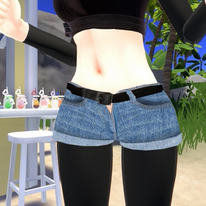 【華夜対応】デニムショートパンツ＆スパッツ【無料】 缩略图 2