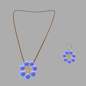 Heptagram Orb - Neckless & Earring