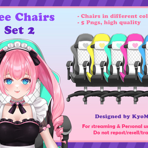 Chairs Set 2: Free Vtuber Streaming Asset