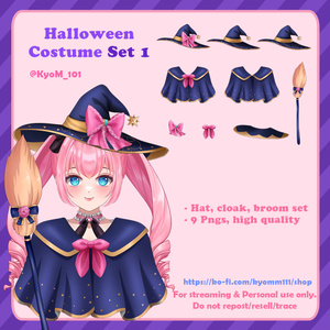 Special Halloween Costume Set 1: Vtuber Streaming Asset