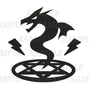ドラゴン召喚 ベクターイラストアイコン画像 PNG&SVG