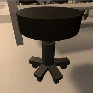 【VRChat想定】キャスター付き丸椅子