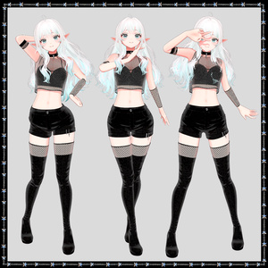 【VRChat衣装】Arduinna専用ダークエルフをモチーフにした衣装 - By duchess.rh 缩略图 7